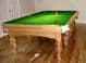 9ft Round Leg Oak Snooker Table Aristocrat leg